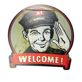 PLACA DECORATIVA BIENVENIDO VTR 489