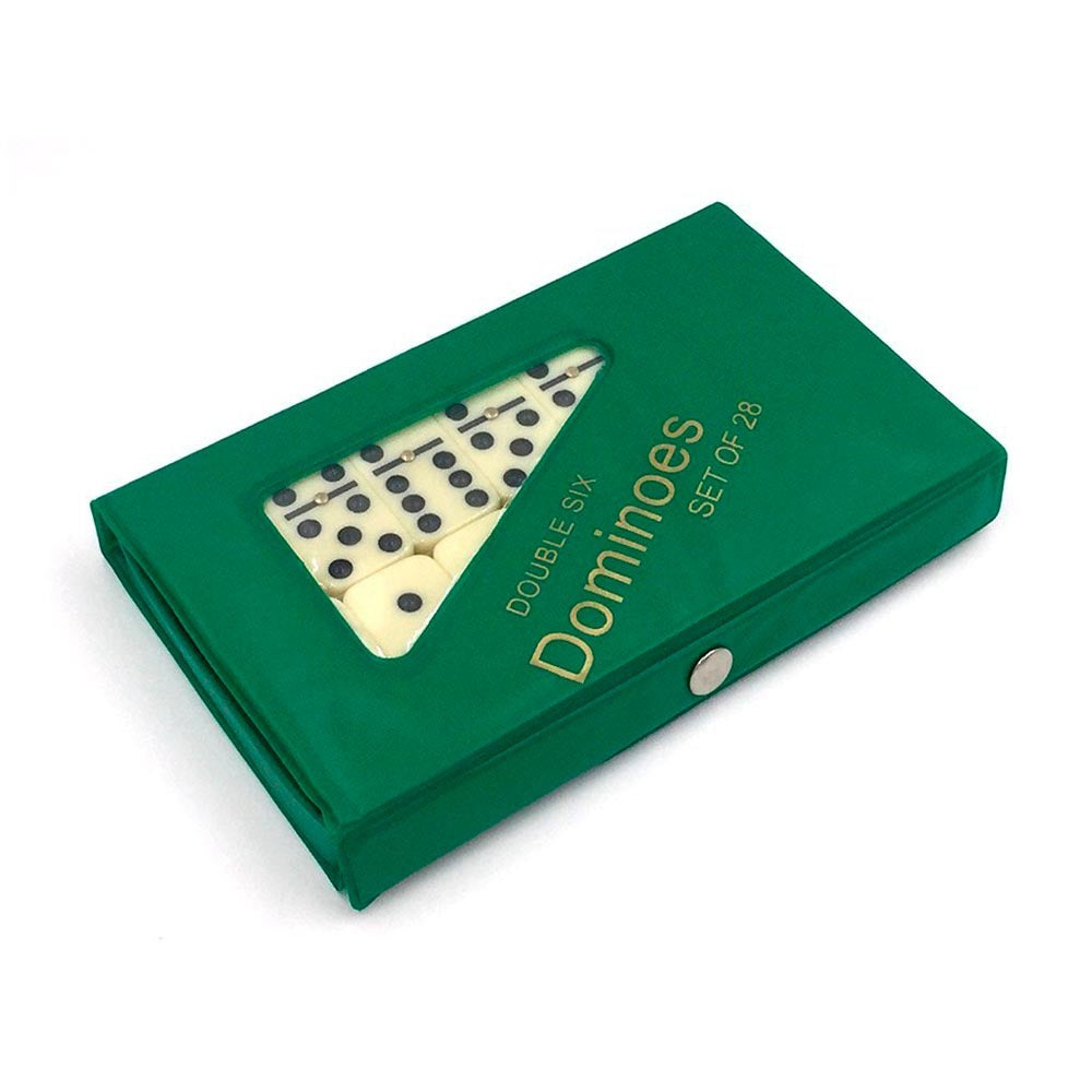 Domino Juego de Mesa + Estuche - verde
