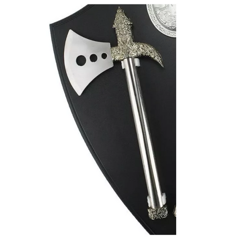 ESCUDO MEDIEVAL HACHAS VTR 874