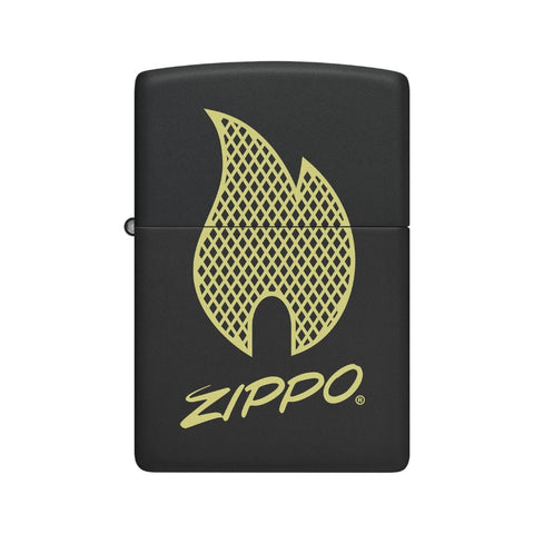 ENCENDEDOR ZIPPO LOGO NEGRO 29686