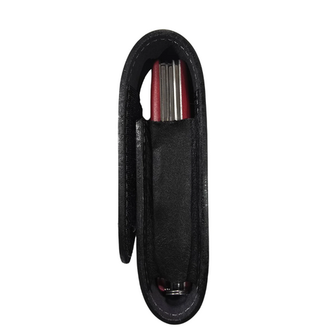 ESTUCHE NAVAJA RANGER GRIP CUERO NEGRO 4.0506.L