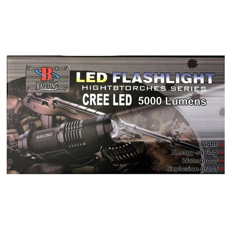 LINTERNA RECARGABLE 5000 LUMENS VTR-197