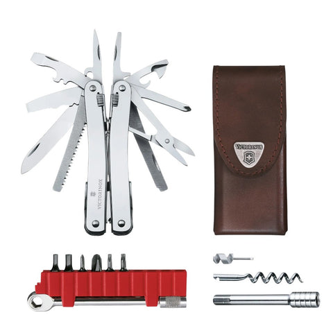 SWISSTOOL SPIRIT  VICTORINOX PLUS CUERO 3.0236.L