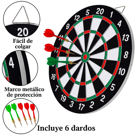 TIRO AL BLANCO 17 CON DARDOS BL 17326