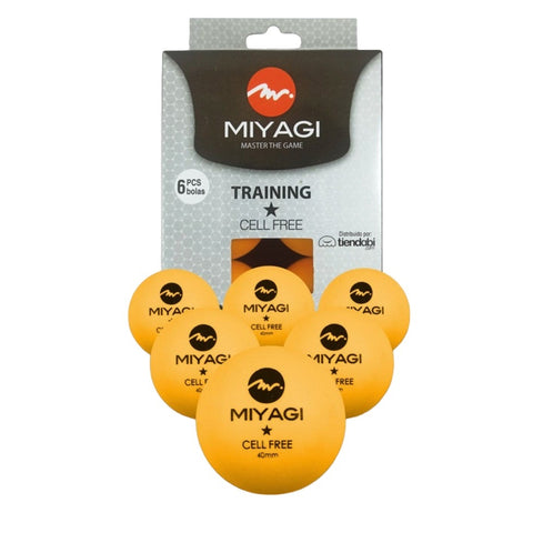 PELOTA DE MESA MIYAGI 1 ESTRELLA TT 9901 X6