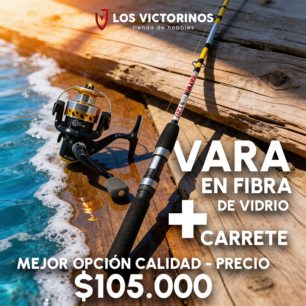 COMBO CAÑA DE PESCA DAYWIN + CARRETE 2000