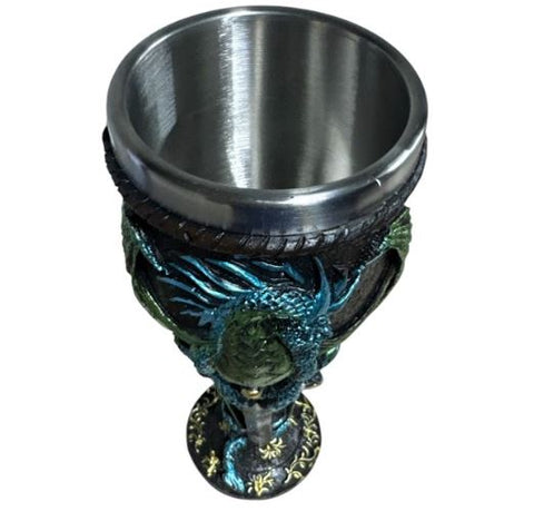 COPA DECORATIVA DRAGON Y ESPADA VTR-1474