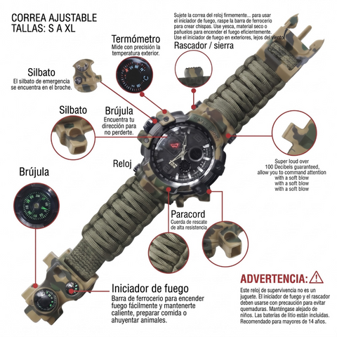 RELOJ SUPERVIVENCIA TÁCTICO G3