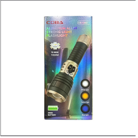 LINTERNA LED RECARGABLE COBA CB-G965-3