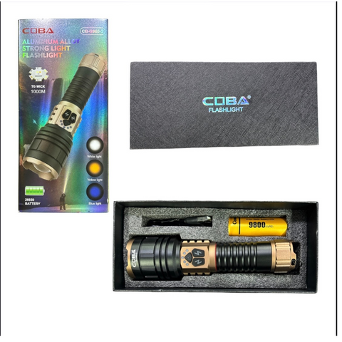 LINTERNA LED RECARGABLE COBA CB-G965-3