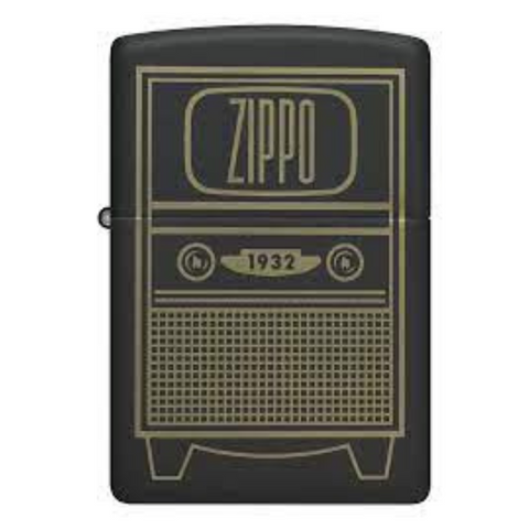 Encendedor Zippo TV Vintage negro Cod 48619