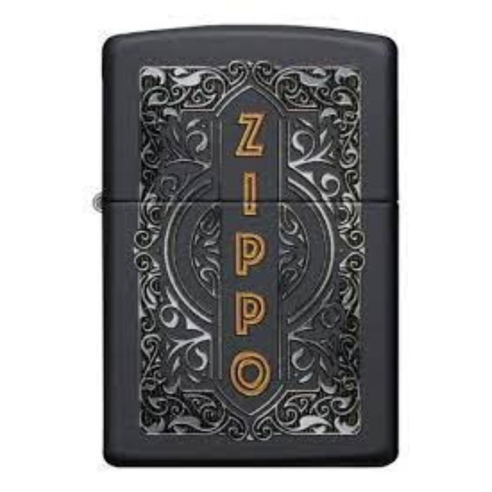 Encendedor Zippo filigrana negro Cod 49535