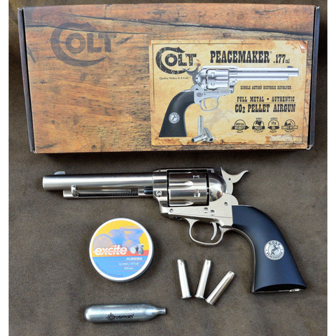 Revolver de Balines UMAREX PEACEMARKER COLT NICKEL .177