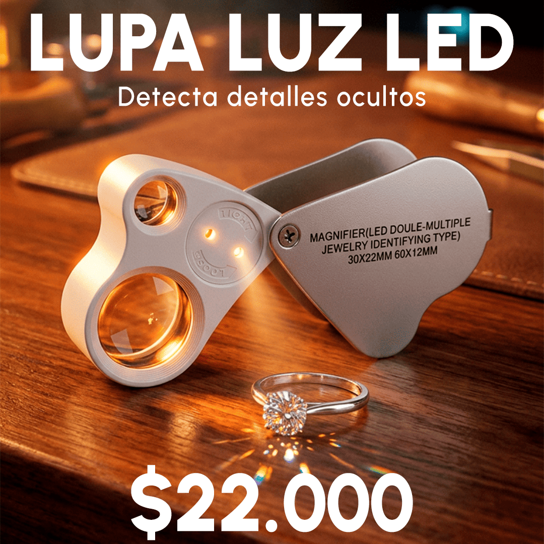 LUPA LUZ LED 30X22 MM VTR-330