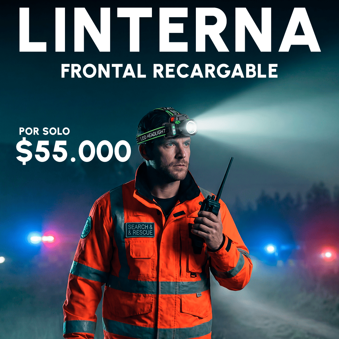 LINTERNA FRONTAL RECARGABLE VTR 562
