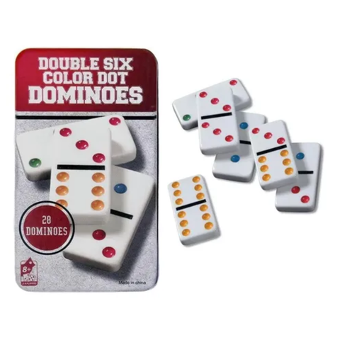 DOMINO 28 FICHAS CAJA METÁLICA