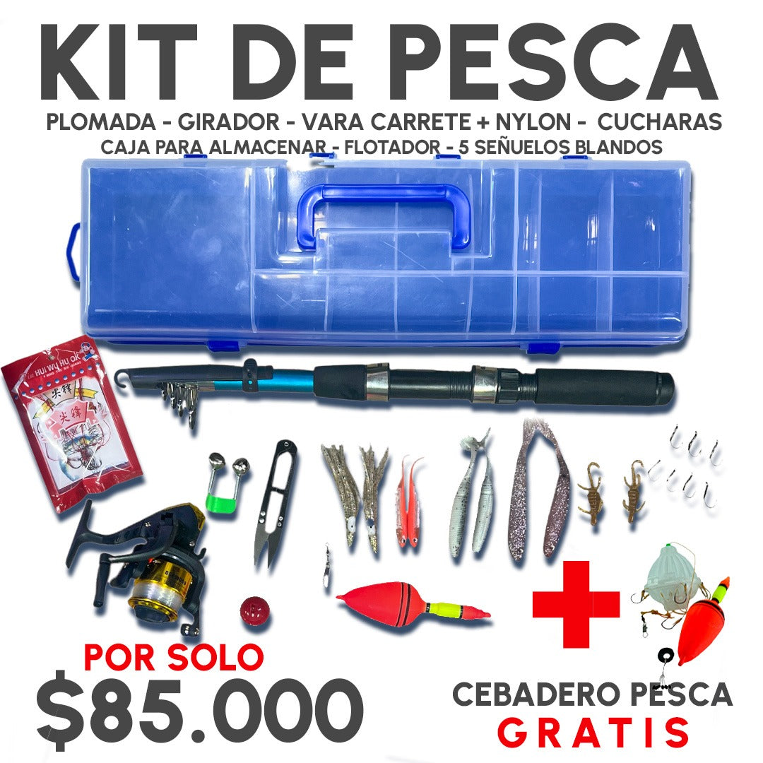 KIT PESCA Y ACCESORIOS