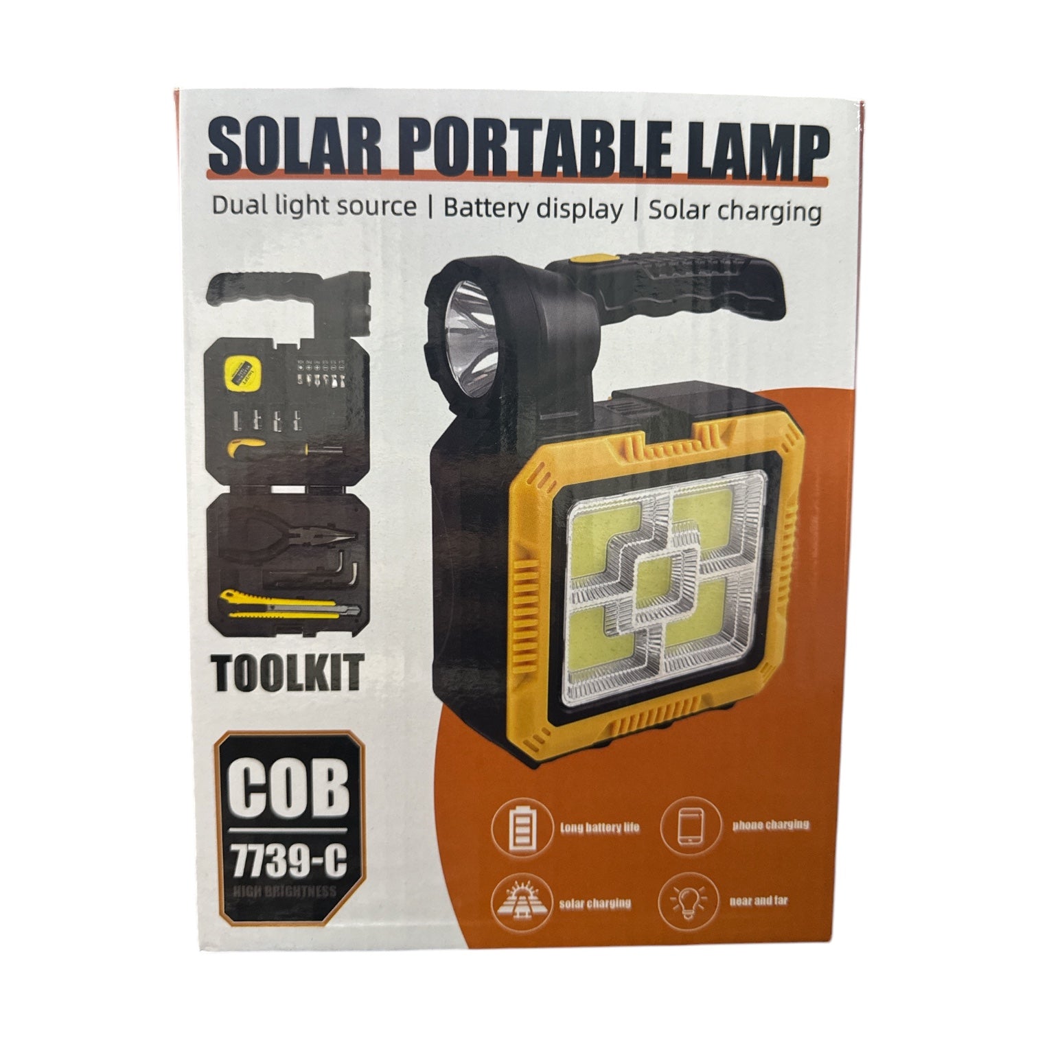 KIT DE HERRAMIENTA CON LÁMPARA SOLAR 7739-C NG0266