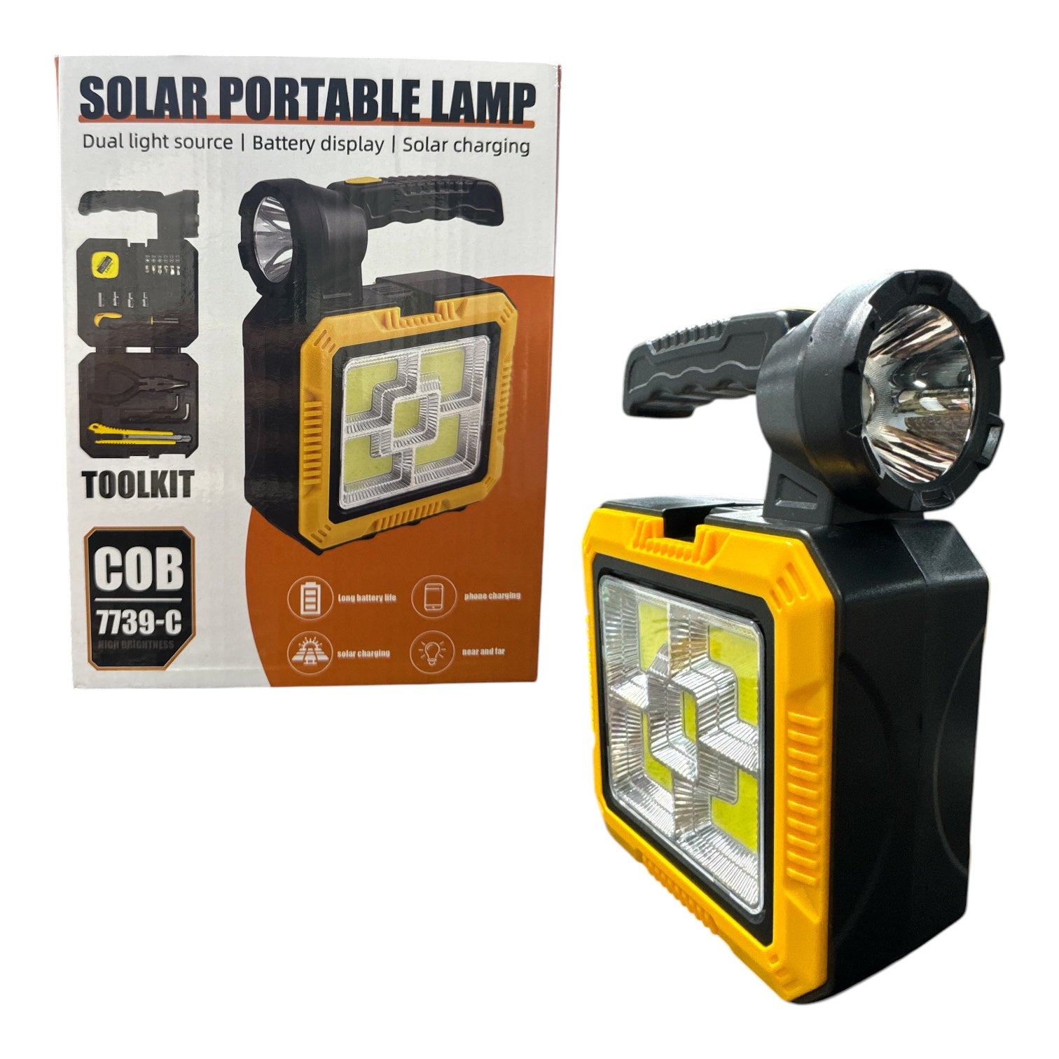 KIT DE HERRAMIENTA CON LÁMPARA SOLAR 7739-C NG0266
