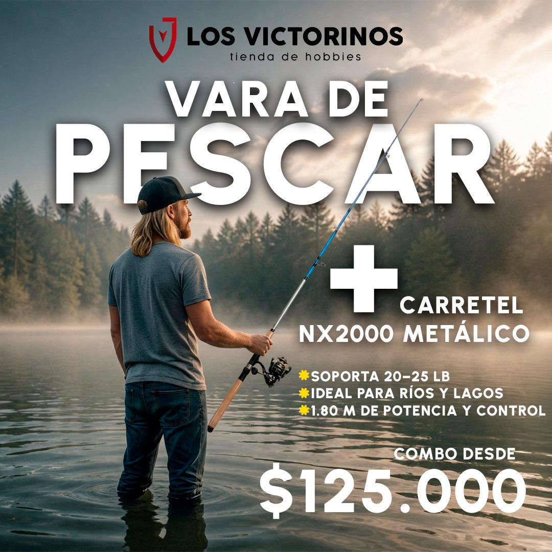 COMBO CAÑA DE PESCA DAYWIN + CARRETE 2000