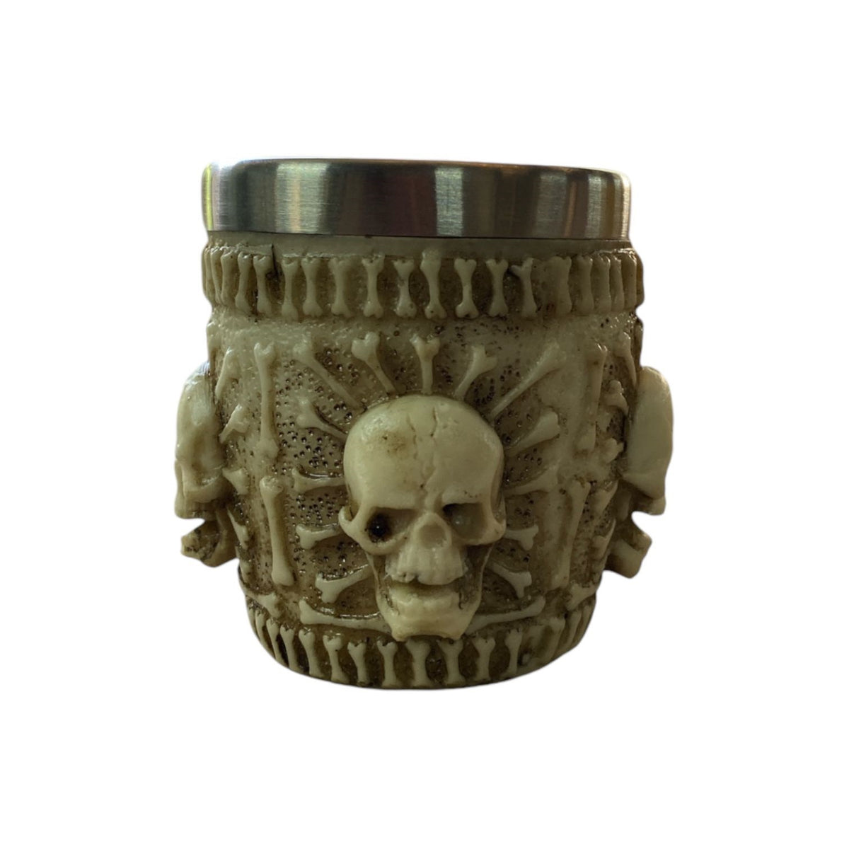 Copa Decorativa Calavera Blanca