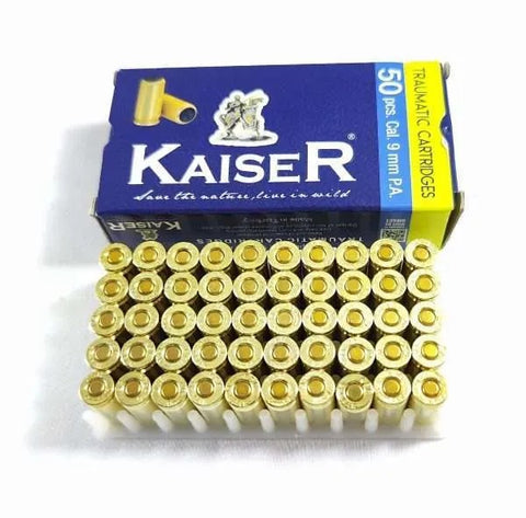 Munición Traumática Kaiser 9 MM