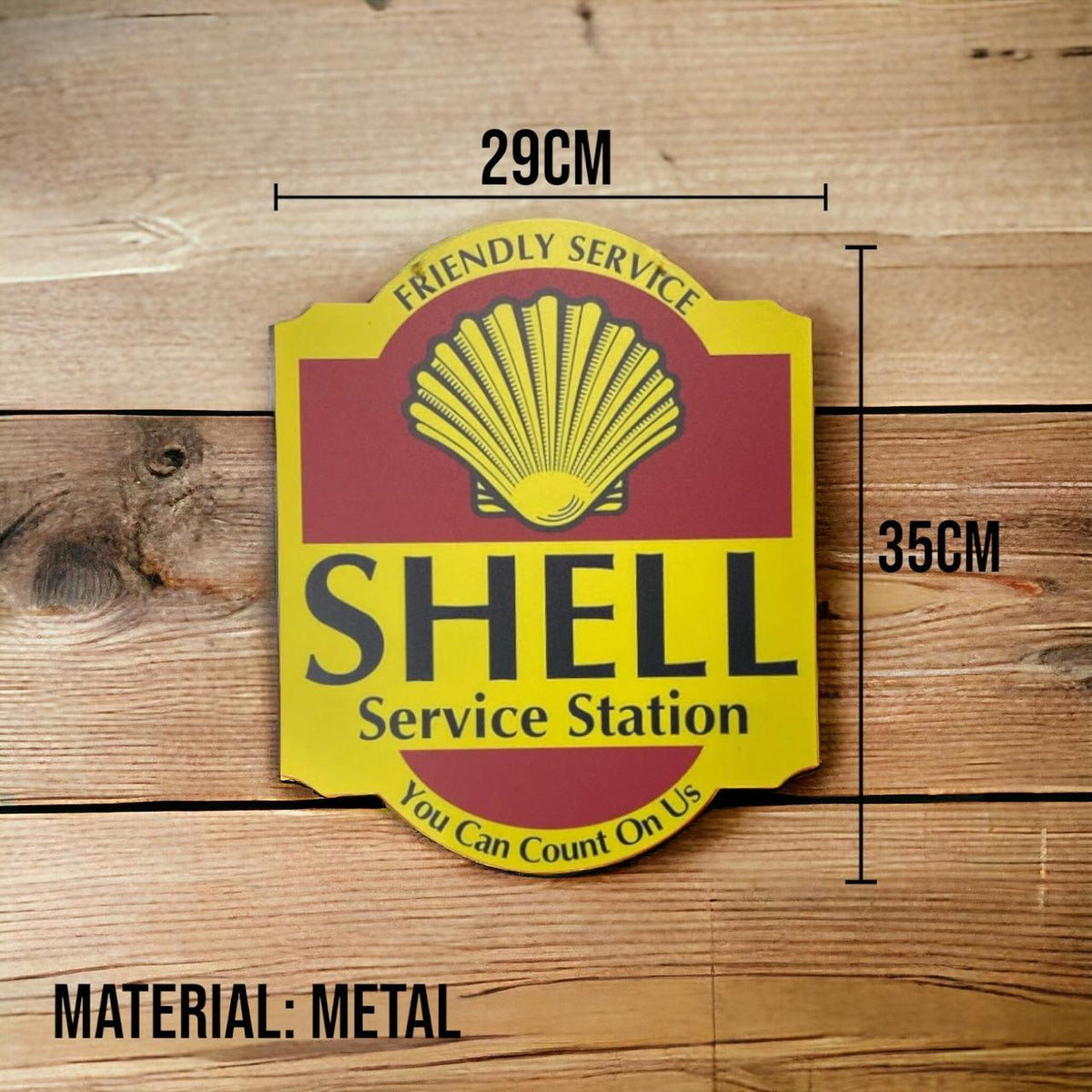 Placa Decorativa Metálica Shell VTR-481