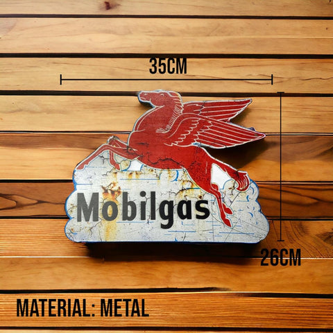 Placa Decorativa Metálica Mobilgas VTR-480