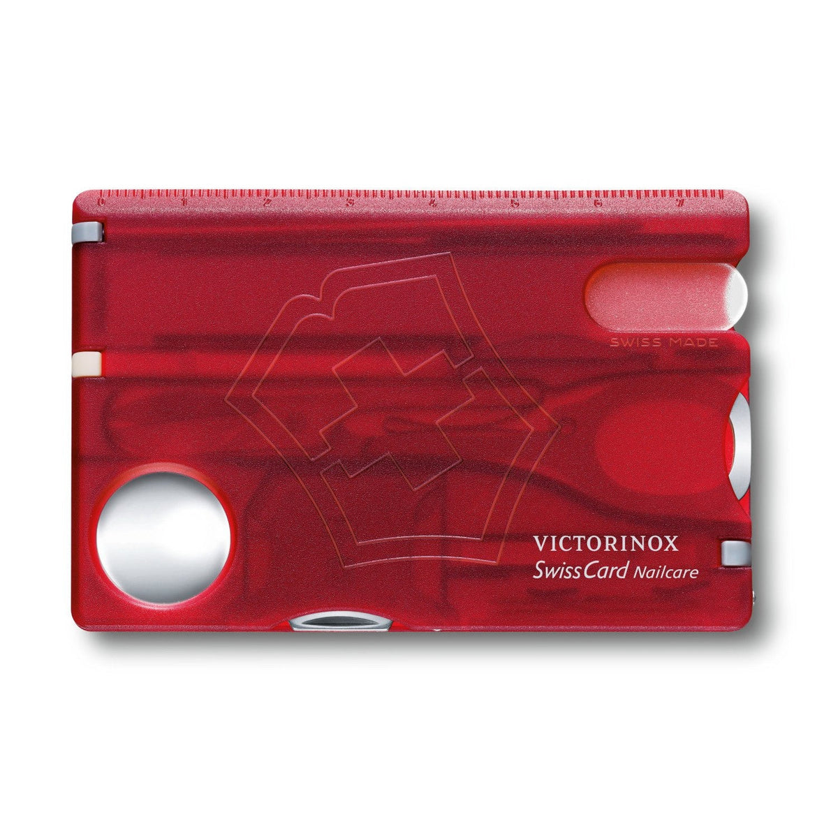 SWISSCARD NAILCARE, VICTORINOX ROJO TRANSLUCIDO 0.7240.T