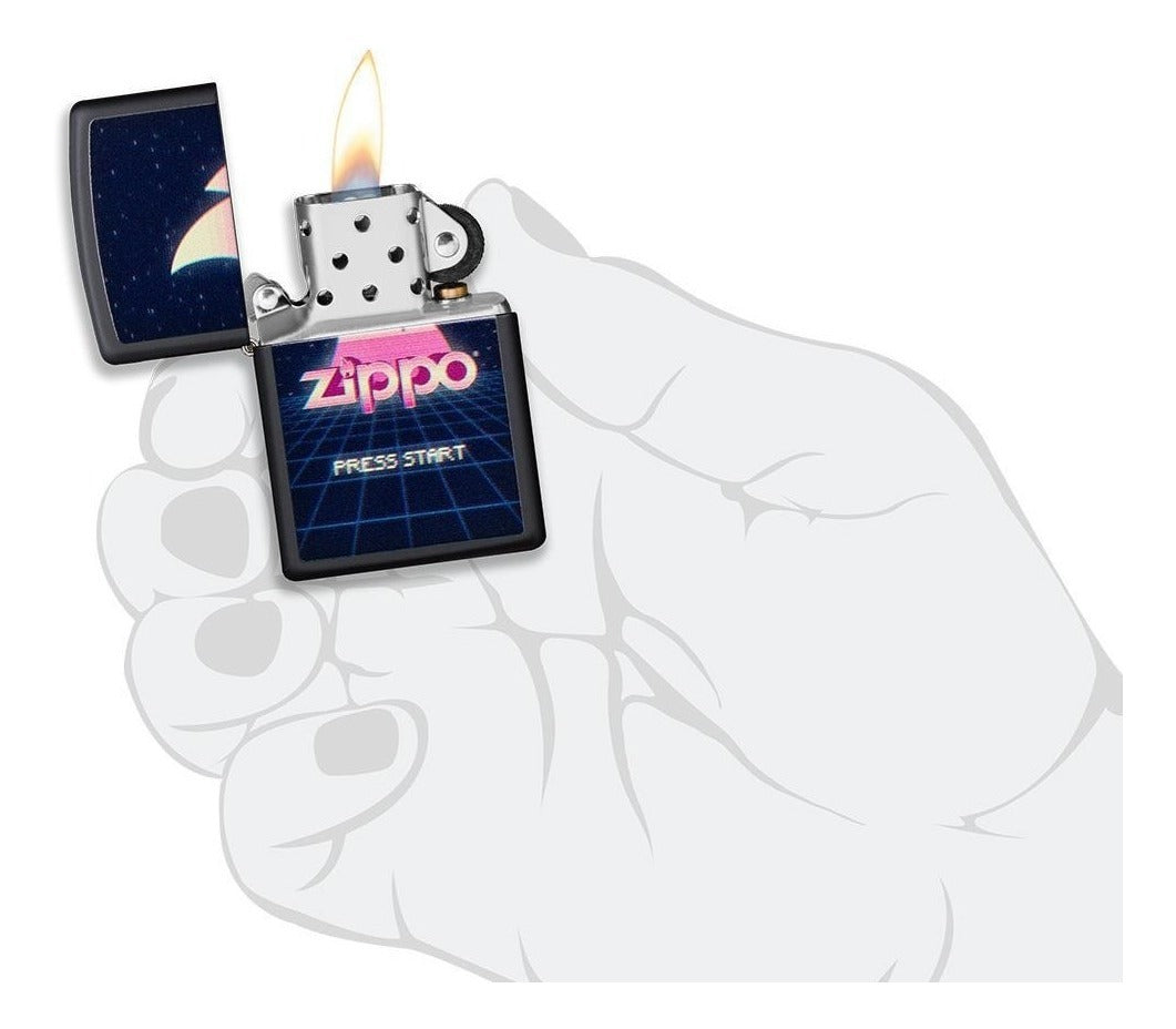 Encendedor Zippo Gaming Design Negro Mate – Cod 49115