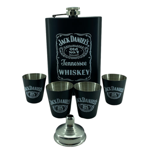 Whiskera Jack Daniel's negra + 4 copas + embudo VIC-81