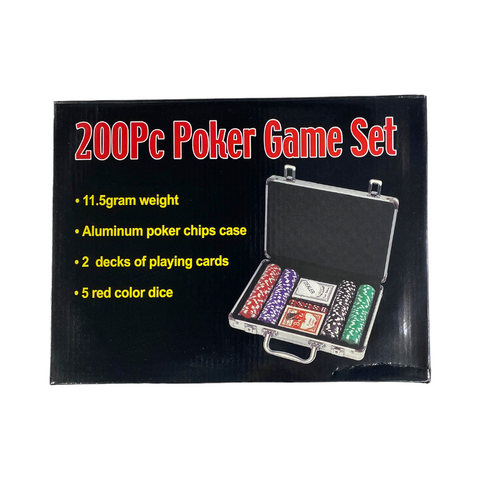 Set de póker en maleta de lujo x 200 fichas VTR-110