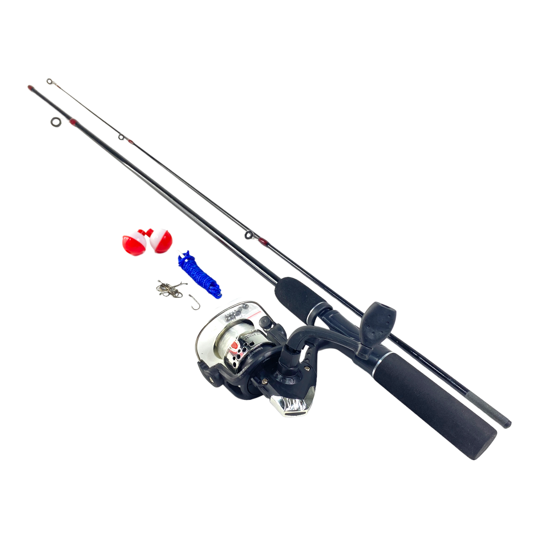 Kit de pesca con caña spinning 1.65 m + carrete VTR-153 – Los