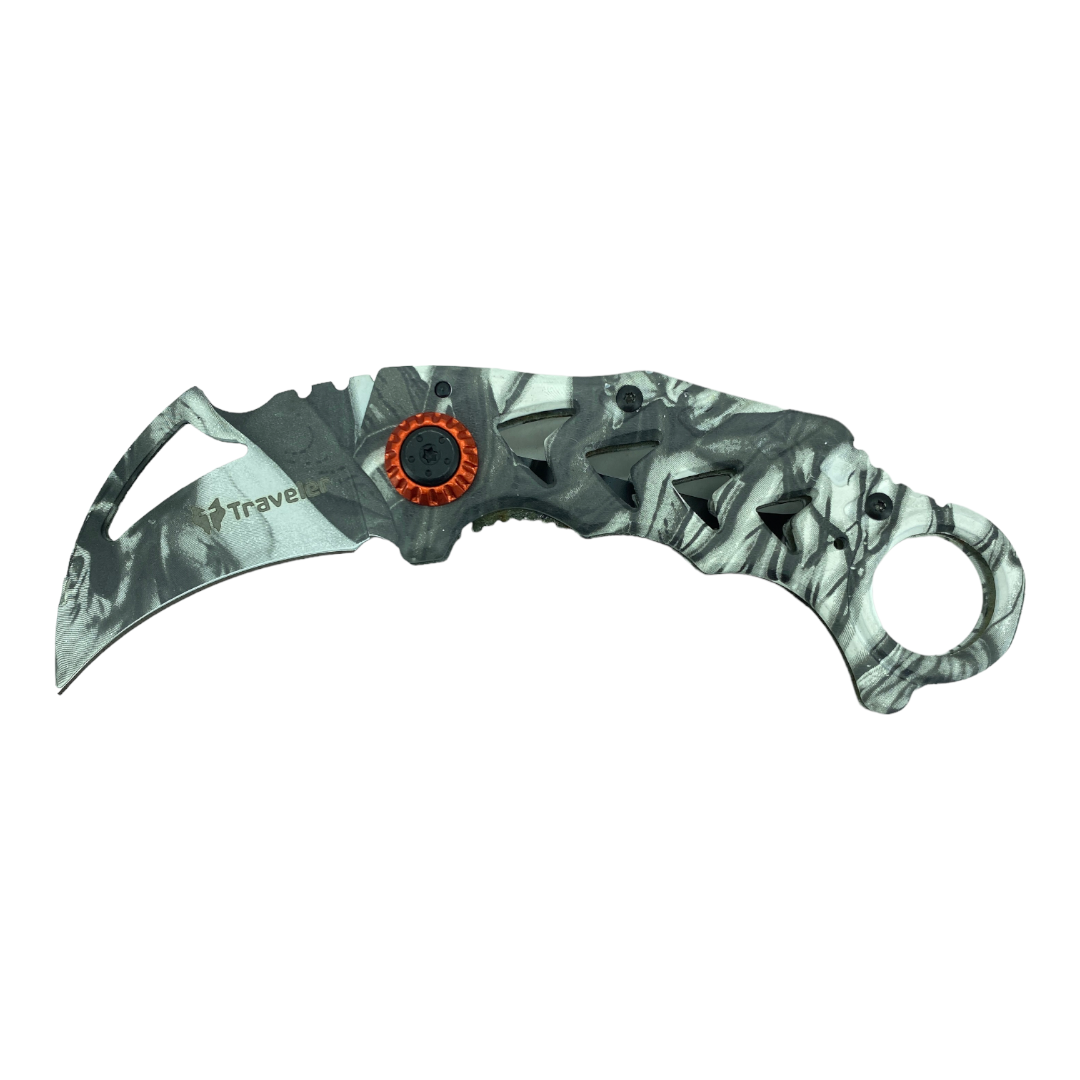 Navaja Karambit traveler fire y snow 1638 - X64