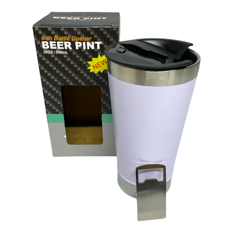 Termo en acero con tapa de plástico y destapador de botellas de acero VTR-276