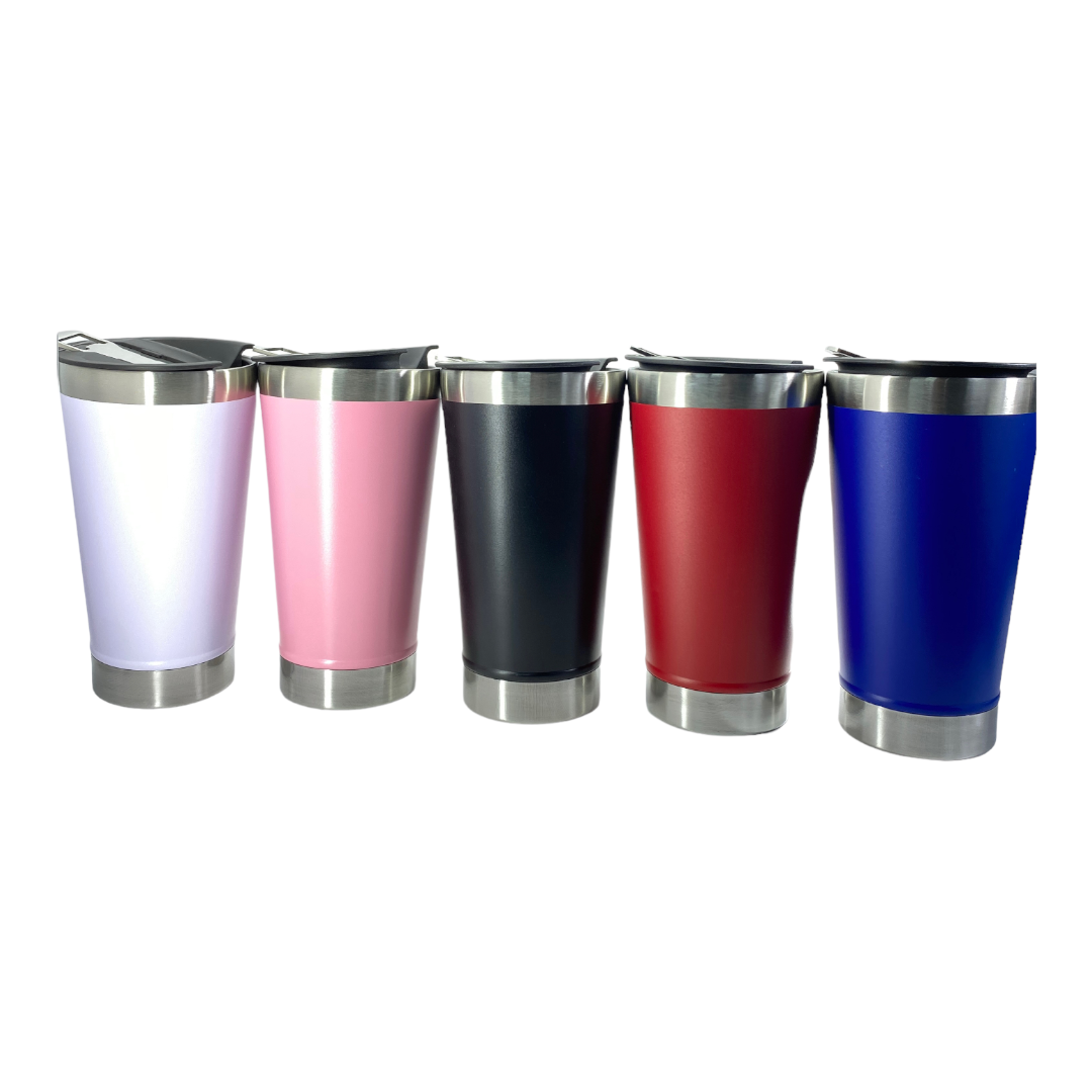 Termo en acero con tapa de plástico y destapador de botellas de acero VTR-276