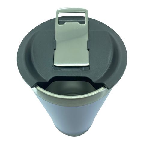Termo en acero con tapa de plástico y destapador de botellas de acero VTR-276